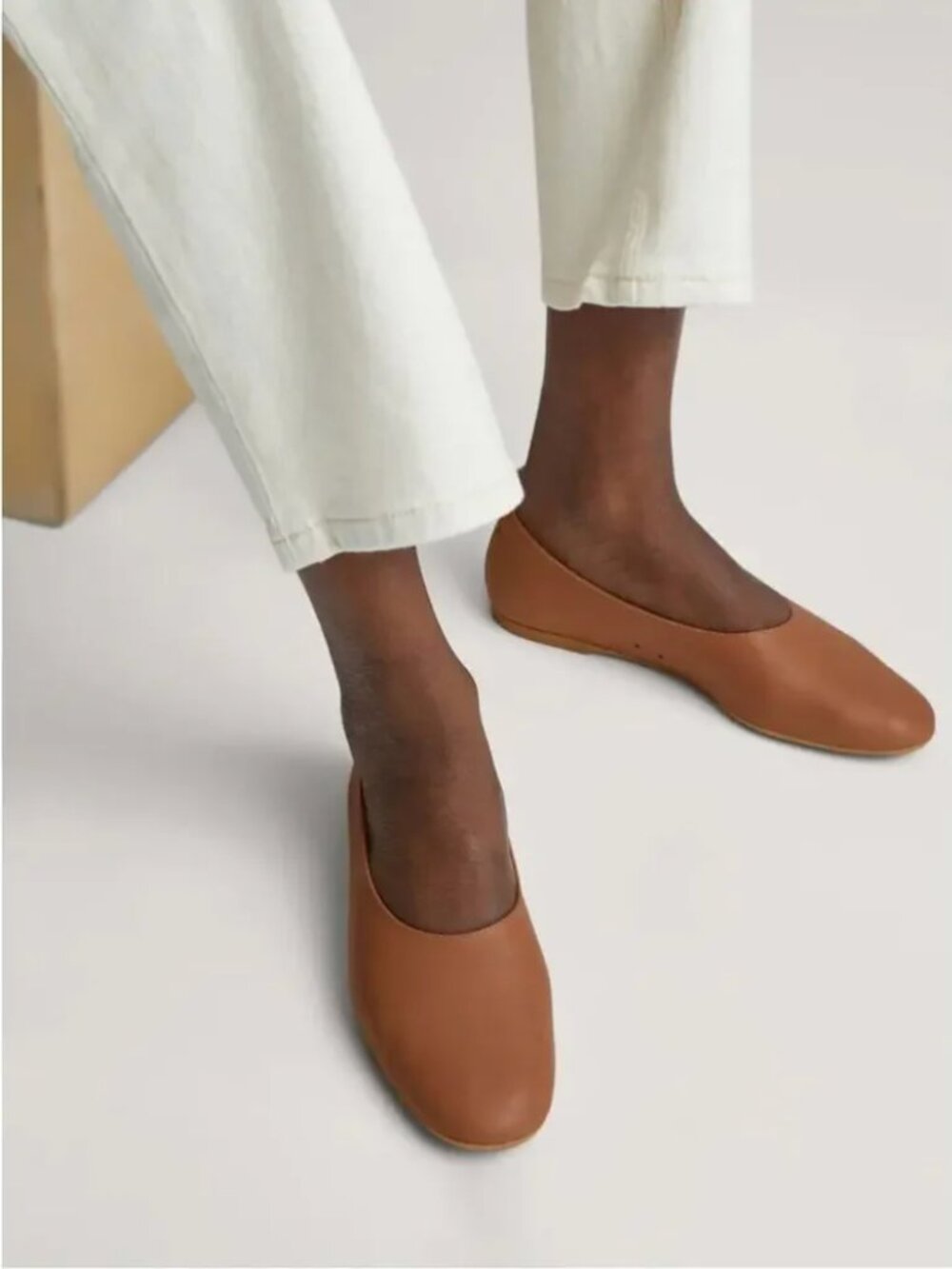 Everlane The Day Glove Flats in Toasted Almond | Size 9.5 Narrow